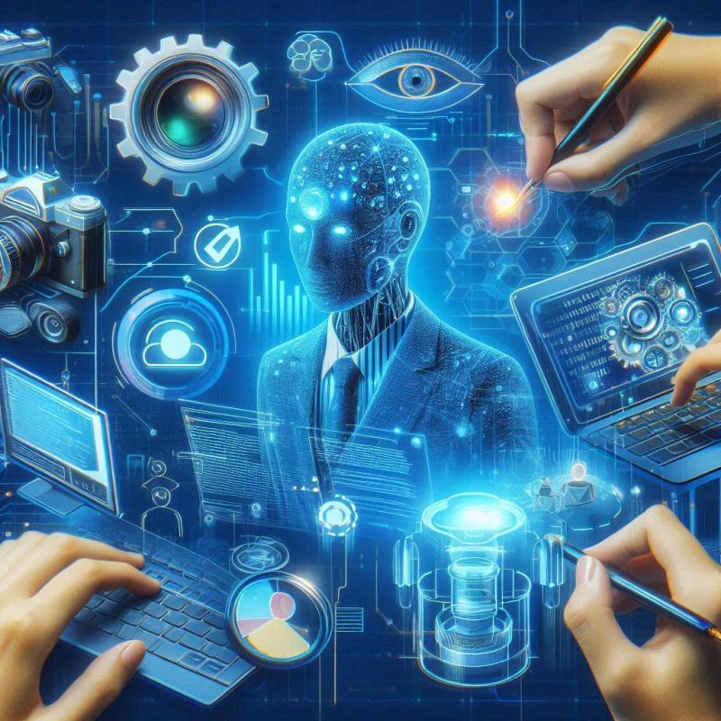 صورة تعبر عن دعم تطبيقات الذكاء الاصطناعي لعمل الصحفيين