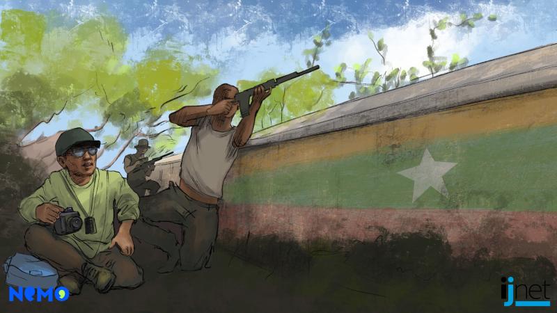 صورة جرافيكية عن ميانمار