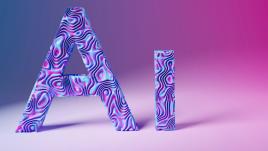 The letters AI
