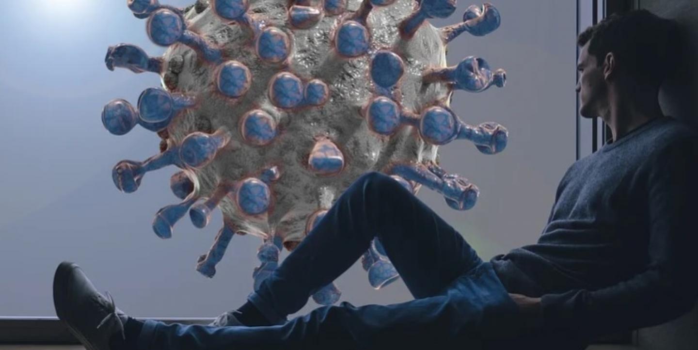 رجل وكورونا