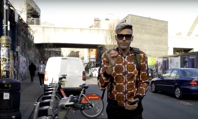 A man talking into the camera.