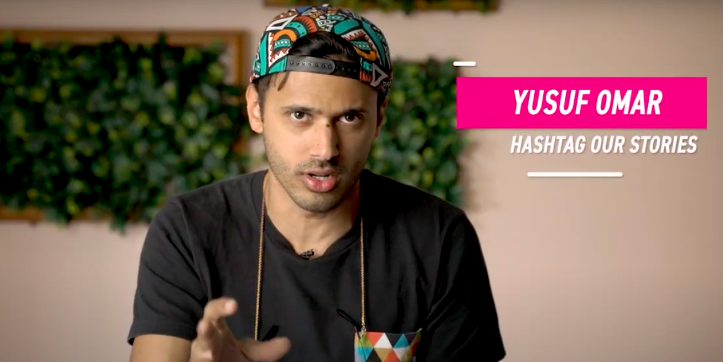 A man talking into the camera.